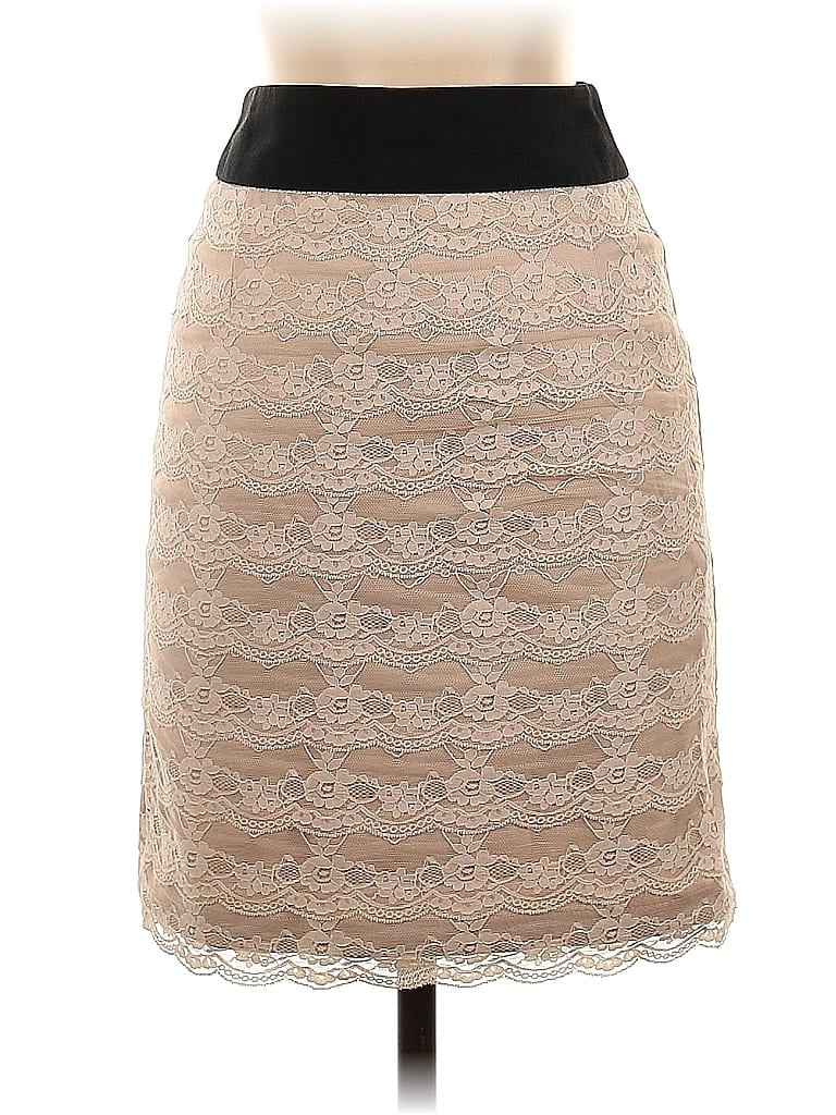 Pre-owned H&m Formal Skirt In Brown