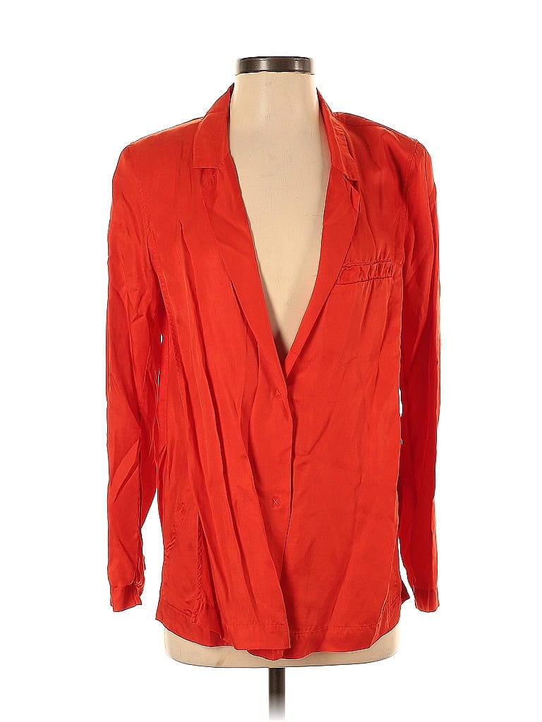 Pre-owned H&m Blazer Jacket In Orange