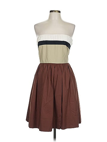 Steve Madden Color Block Brown Casual Dress Size 10