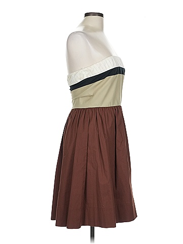 Steve Madden Color Block Brown Casual Dress Size 10