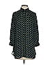 CAbi 100% Polyester Polka Dots Green 3/4 Sleeve Blouse Size XS - photo 1