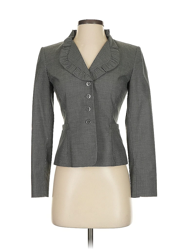 Pre-owned Tahari By Asl Blazer Jacket In Gray