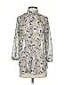 CAbi 100% Polyester Silver Long Sleeve Blouse Size XS - photo 1
