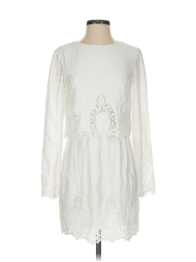 Pre-owned The Jetset Diaries Cocktail Dress In White
