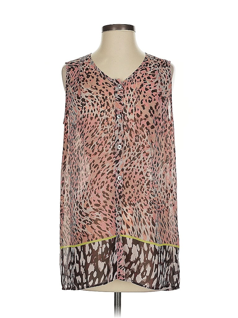 Pre-owned Cabi Sleeveless Blouse In Brown