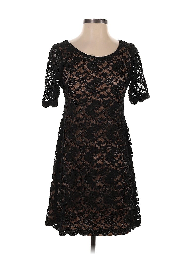 Pre-owned Connected Apparel Cocktail Dress In Black