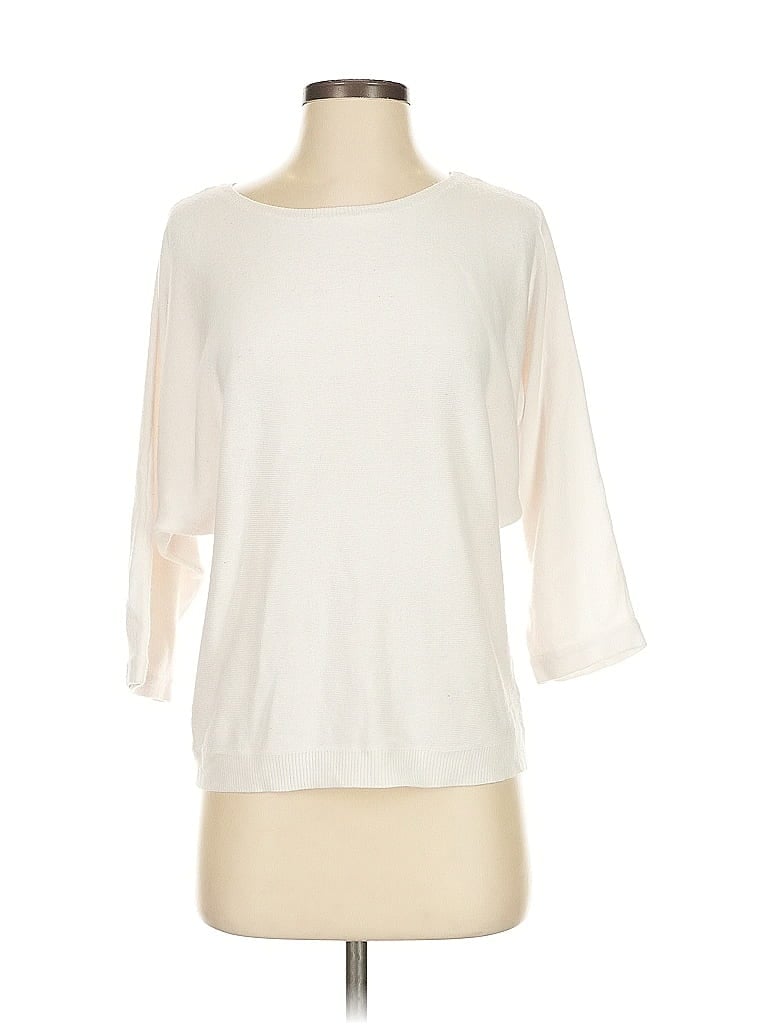 Pre-owned Soho Jeans New York & Company Pullover Sweater In White