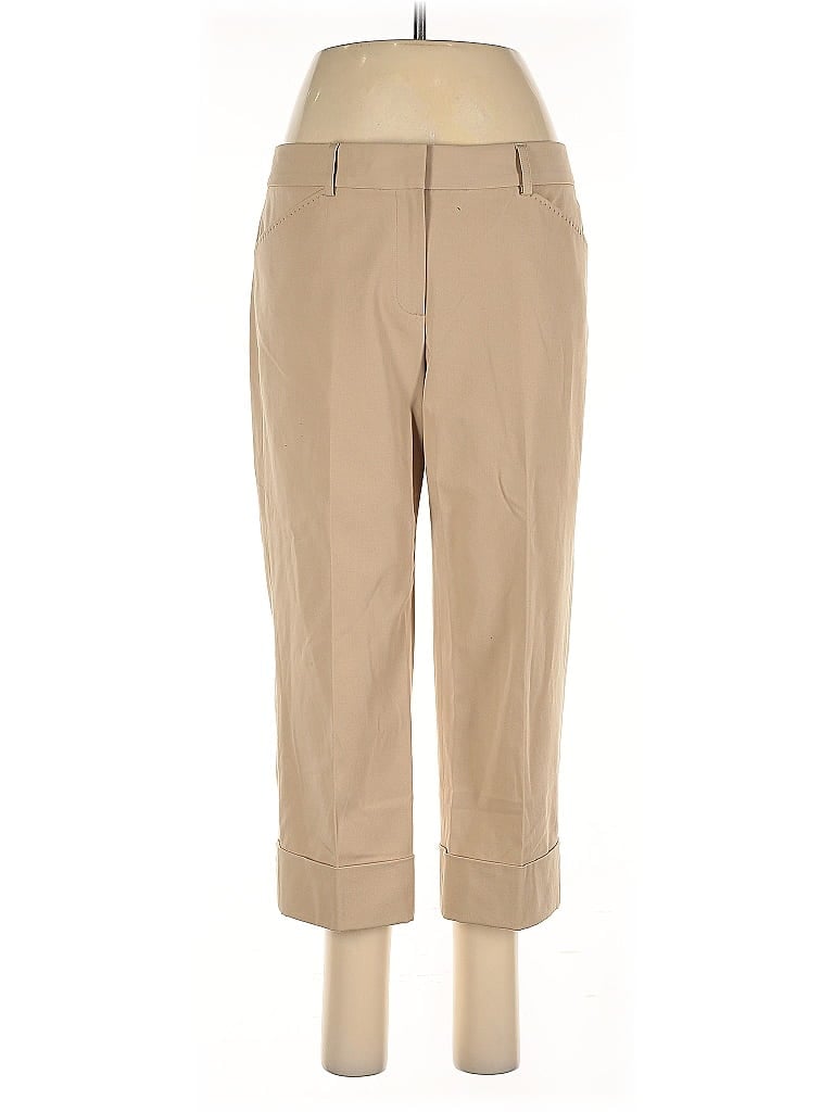 Elie Tahari Solid Tan Khakis Size 8 - photo 1
