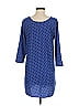 Everly 100% Polyester Polka Dots Blue Casual Dress Size S - photo 2