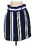 Express 100% Polyester Stripes Blue Casual Skirt Size XS - photo 1