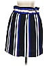 Express 100% Polyester Stripes Blue Casual Skirt Size XS - photo 2