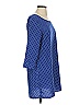 Everly 100% Polyester Polka Dots Blue Casual Dress Size S - photo 4