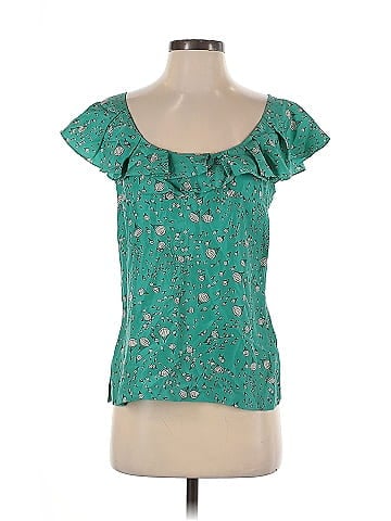 Fei Short Sleeve Silk Top (view 1)