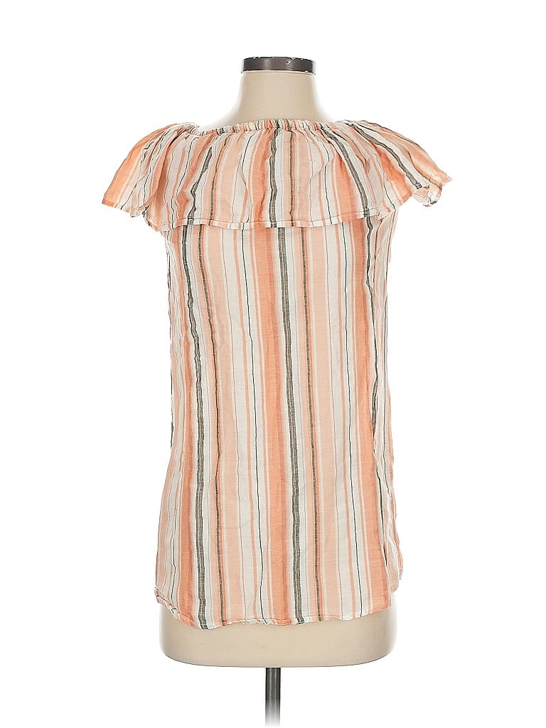Click to view more detailed imagery on our partner's website Pre-owned Bishop + Young Short Sleeve Blouse In Orange