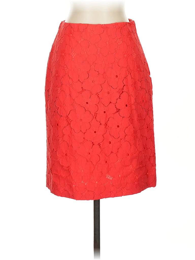 Pre-owned Ann Taylor Formal Skirt In Red