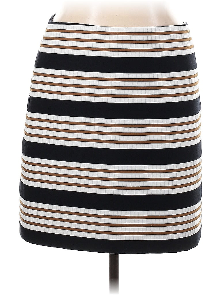 Ann Taylor LOFT Stripes Brown Casual Skirt Size 14 67 off ThredUp