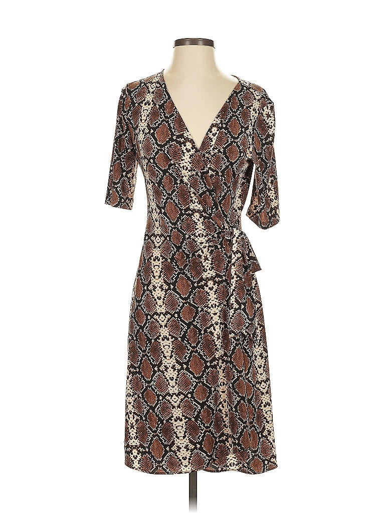 Pre-owned Bcbgmaxazria Cocktail Dress In Brown