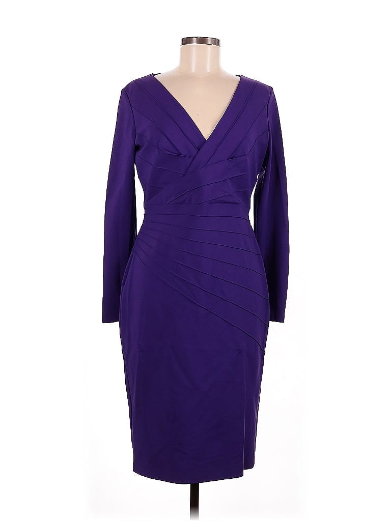 Escada Purple Cocktail Dress Size EU 40 / US 10 - photo 1