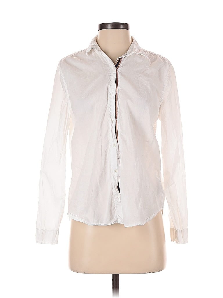 Click to view more detailed imagery on our partner's website Pre-owned Velvet By Graham & Spencer Long Sleeve Button Down Shirt In White