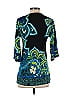 Hale Bob 100% Silk Paisley Teal 3/4 Sleeve Silk Top Size S - photo 2
