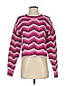 Pink Rose Chevron-herringbone Pink Pullover Sweater Size S - photo 1