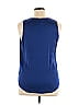 Halston Heritage Blue Sleeveless Silk Top Size XL - photo 2
