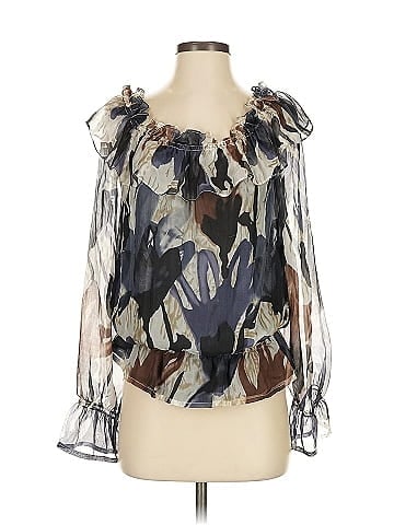 MANYUS 3/4 Sleeve Silk Top (view 1)