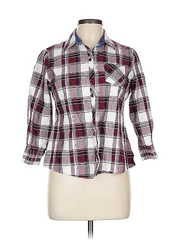 Foxcroft 3/4 Sleeve Button-Down Shirt (view 1)