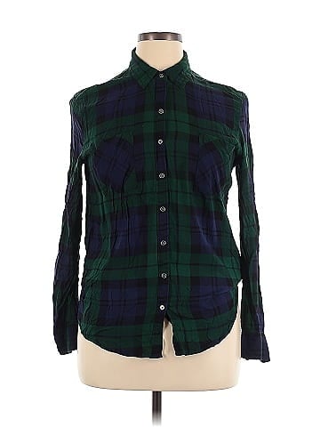 Bethany Mota for Aeropostale Long Sleeve Button-Down Shirt (view 1)