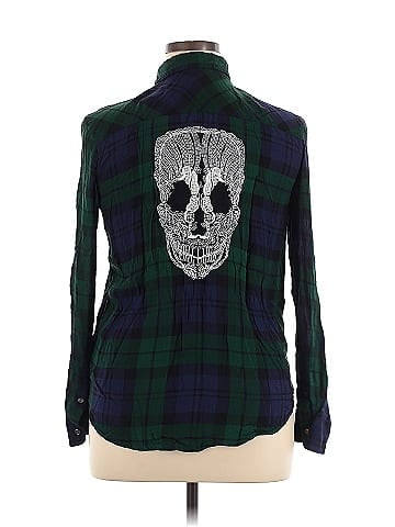 Bethany Mota for Aeropostale Long Sleeve Button-Down Shirt (view 2)