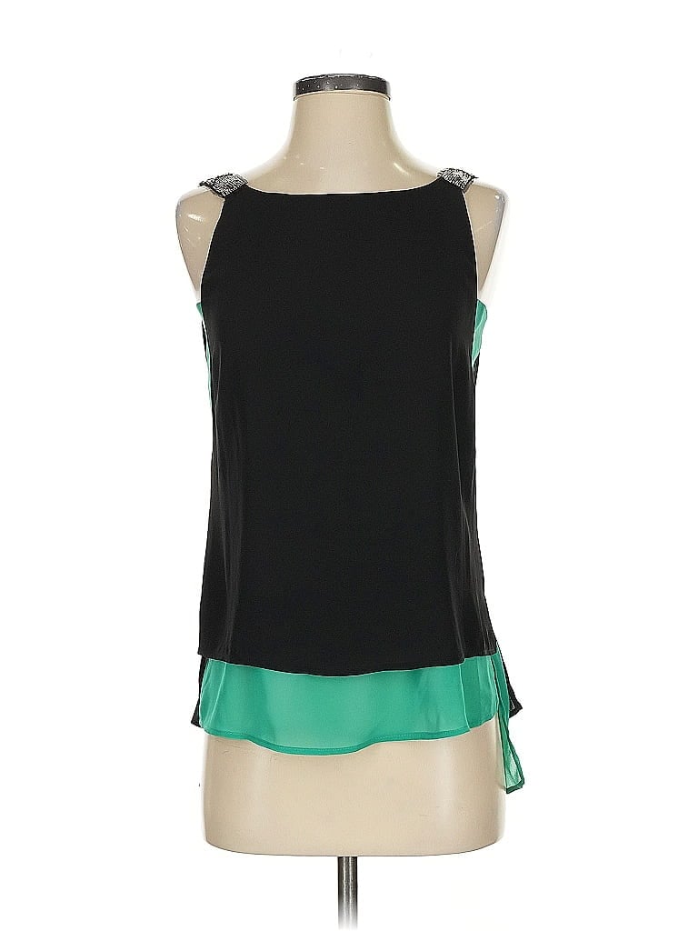 Pre-owned Bcbgmaxazria Sleeveless Blouse In Green