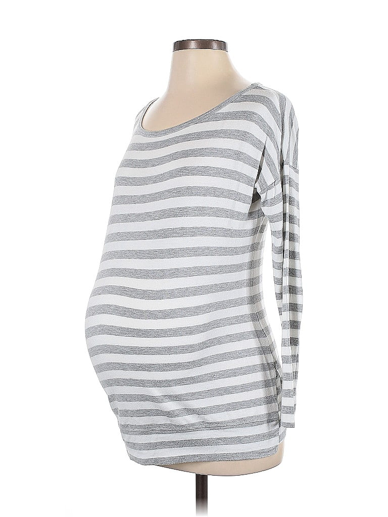 A Pea in the Pod Gray 3/4 Sleeve T-Shirt Size XS - photo 1