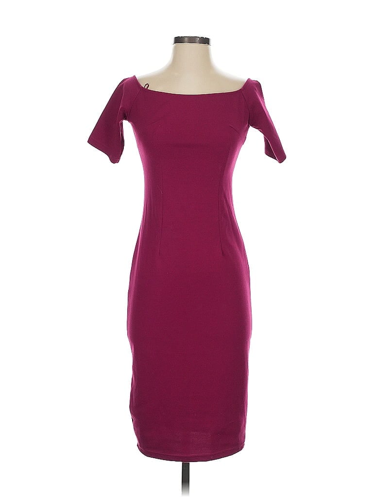 Pre-owned Tobi Cocktail Dress In Burgundy