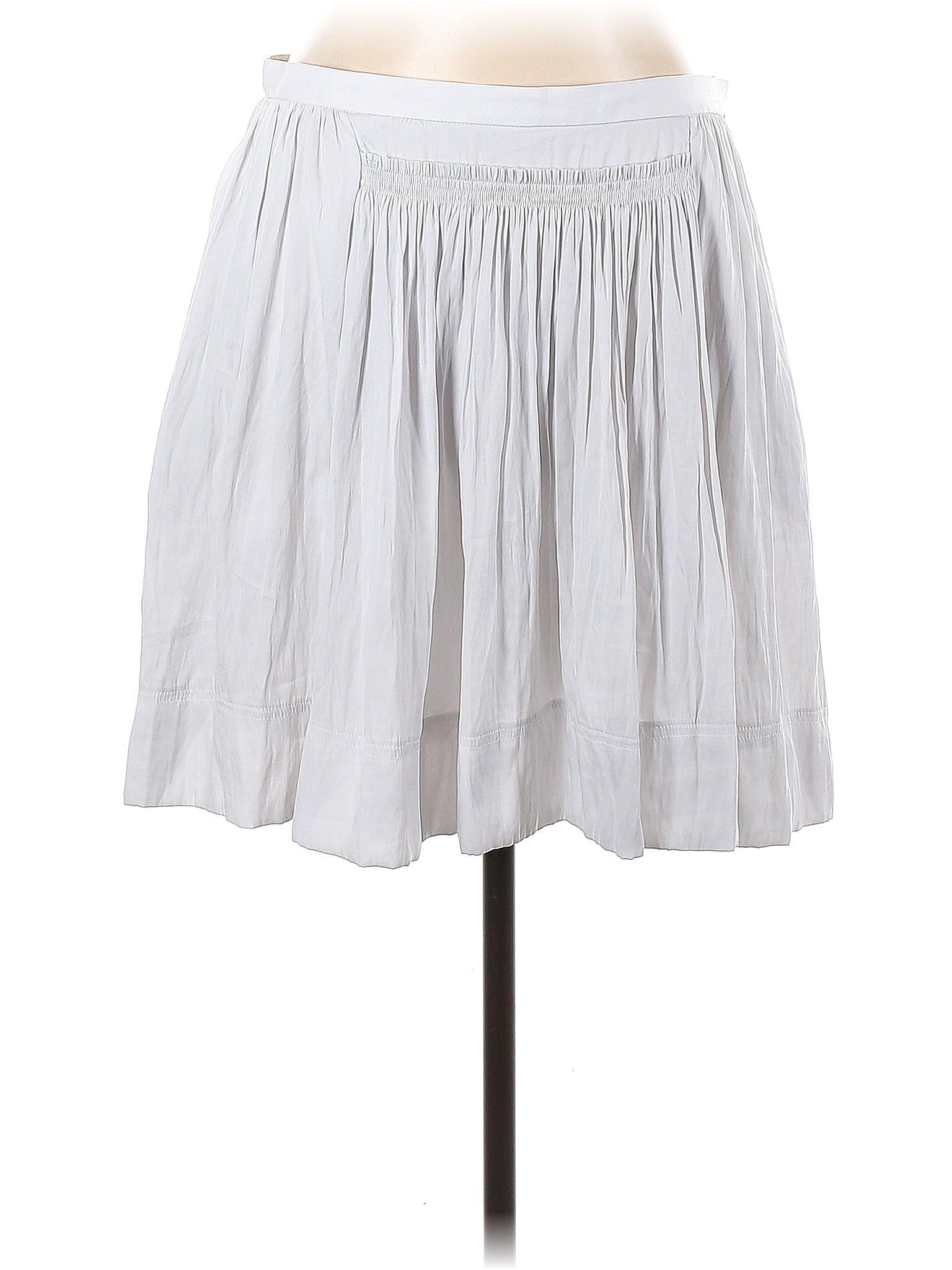 Banana Republic 100% Polyester Gray Casual Skirt Size 12