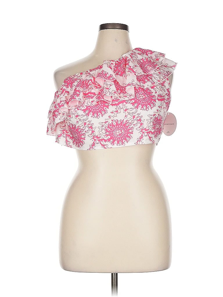 Pre-owned Shein Curve Sleeveless Blouse In Pink