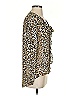 Drew 100% Polyester Animal Print Gold Long Sleeve Blouse Size S - photo 4