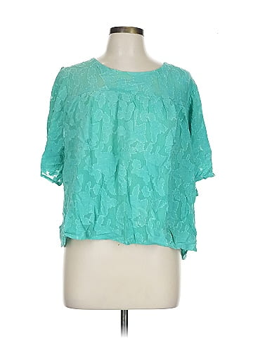 En Creme Short Sleeve Blouse (view 1)
