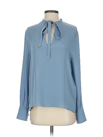 Valentino Long Sleeve Silk Top (view 1)