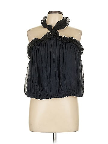 Intermix Sleeveless Silk Top (view 1)
