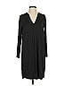 Adrienne Vittadini Solid Black Casual Dress Size S - photo 1