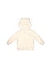 Carter's Ivory Zip Up Hoodie 3-6 MO / 6 MO - photo 1