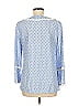Sail to Sable 100% Cotton Blue 3/4 Sleeve Blouse Size M - photo 2