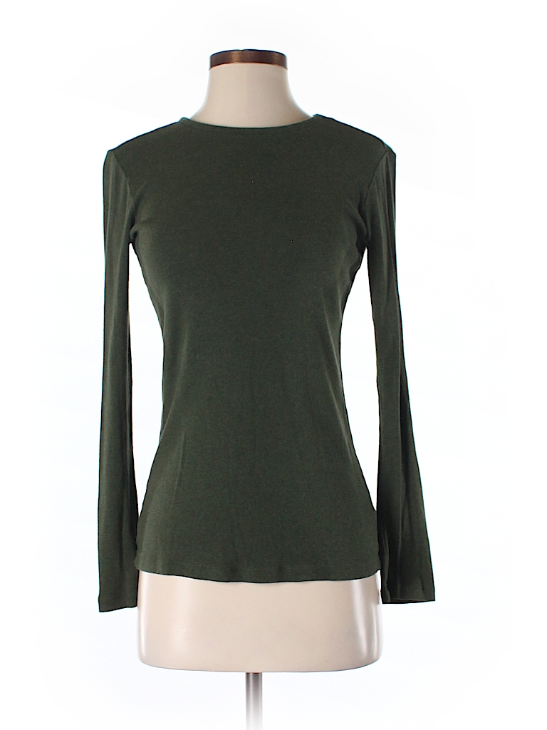 Gap Solid Dark Green Long Sleeve T-Shirt Size S - 77% off | thredUP