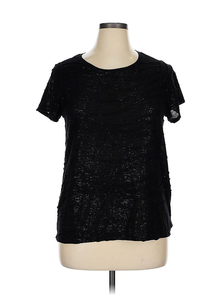 Pre-owned Simply Vera Vera Wang Short Sleeve T-shirt In Black