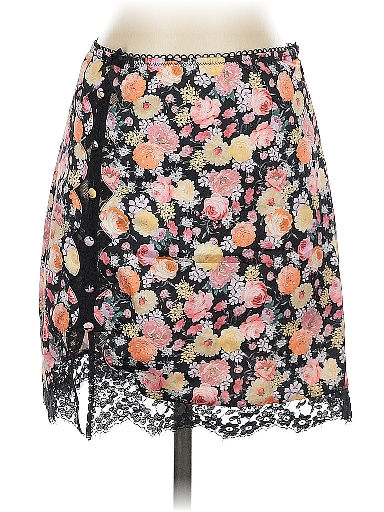 For Love & Lemons Floral Black Casual Skirt Size S - photo 1