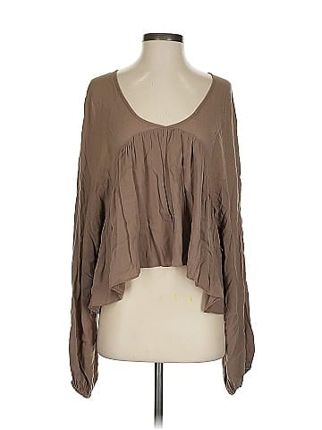 Blue Life Long Sleeve Blouse (view 1)