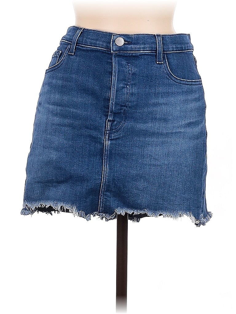 J Brand Blue Denim Skirt Size 29 waist - photo 1
