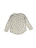 Violeta Federico Stars Gray Long Sleeve Button-Down Shirt Size 6 - photo 2