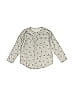 Violeta Federico Stars Gray Long Sleeve Button-Down Shirt Size 6 - photo 1