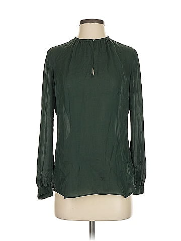Nili Lotan Long Sleeve Silk Top (view 1)